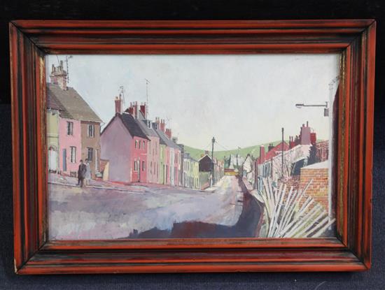 John Blight Street scene, Lewes 9 x 14in.